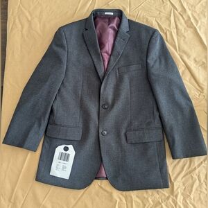 Charcoal Grey Boys 18 Suit Jacket